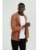 6854-115 Cardigan torsadé camel