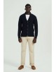 6854-117 Cardigan torsadé marine