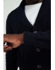 6854-117 Cardigan torsadé marine