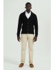 6854-118 Cardigan torsadé noir