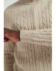 YE-6855-101 Knitted beige jumper