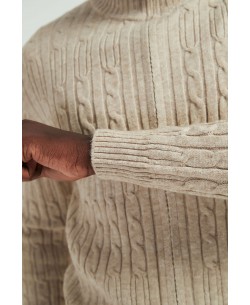 YE-6855-101 Knitted beige jumper