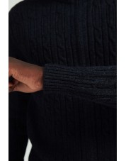 YE-6855-104 Knitted Dark blue vintage jumper