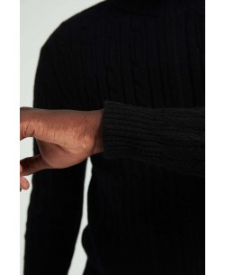 YE-6855-118 Knitted black jumper