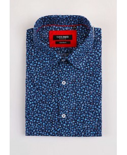 1506366-15 Blue SHONDE prints sleeveless shirt comfort fit