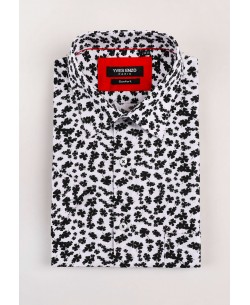 1506366-09 White PRADERA prints sleeveless shirt comfort fit