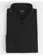 SLIM1009-10 Black shirt slim fit