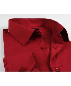 7001-73 Chemise bordeaux 2XL au 5XL