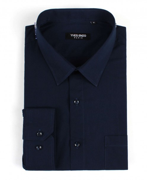 7001-74 Chemise marine XL au 5XL