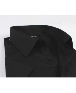 BIG-7301-10 Black short sleeves shirt XL au 5XL