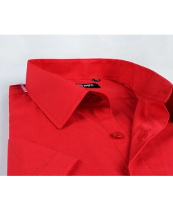 BIG-7301-22 Red short sleeves shirt XL au 5XL