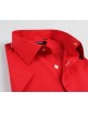 SLIM5301-22 Chemisette rouge slim fit