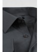 SLIM1009-19 Chemise unie gris anthracite en slim fit