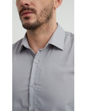 SLIM1009-80 Chemise slim fit - gris