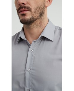 SLIM1009-80 Chemise slim fit - gris