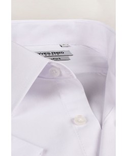 YE-2309 White sleeveless shirt regular fit