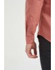 SLIM1009-81 Chemise unie terracotta en slim fit