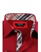1506234-5 Chemise bordeaux carreaux TARTAN coupe confort