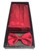 05002 Coffret cérémonie: Noeud papillon, ceinture smoking & pochette - Rouge