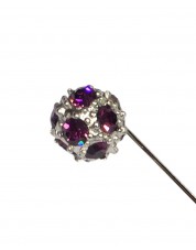 Epingle de col avec boule diamant