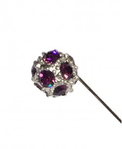 Epingle de col avec boule diamant