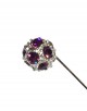 Epingle de col avec boule diamant