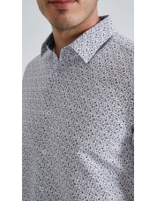 1506203-04 Chemise coupe droite à motifs 