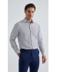 1506203-04 Chemise coupe droite à motifs 