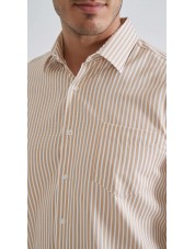 1506244-5 Chemise à rayures coupe confort - Beige