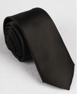 CRHQ-01 Black satin tie 