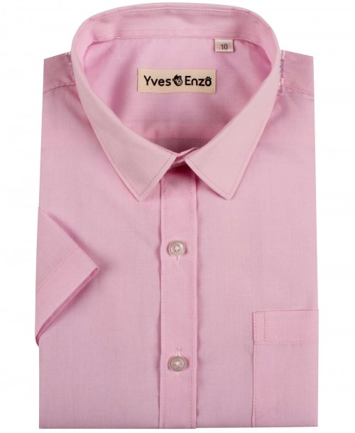 KIDS-931-3 Kids sleeveless pink shirt from 6 to 16 years