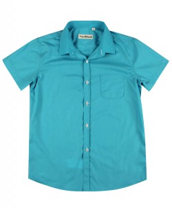 KIDS-931-5 Chemisette bleu turquoise enfants de 6 à 16 ans