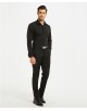 SLIM1009-10M Chemise noire taille M slim fit