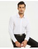 SLIM1009-9M Chemise unie blanche taille M en slim fit