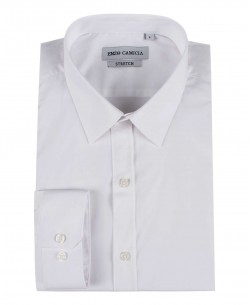 ENZO-043-9 White STRETCH shirt slim fit