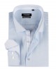 ENZO-103-3 Chemise bleu ciel cintrée en coton oxford royal