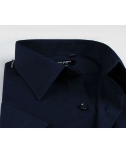 BIG-7301-74 Navy blue short sleeves shirt XL to 5XL
