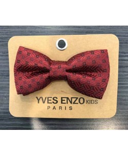 NP-886 Burgundy bow tie PLAZA prints for kids