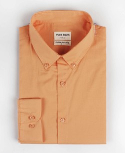 VOIL-C-7 Orange cotton veil shirt
