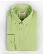 VOIL-C-8 Chemise verte en voile de coton