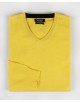 YE-6745-61 Pull jaune en col V