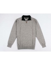 GT38-59 High zip neck grey 2XL to 5XL jumper