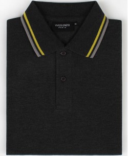 YE-8842-12 Twin tipped polo in black vintage