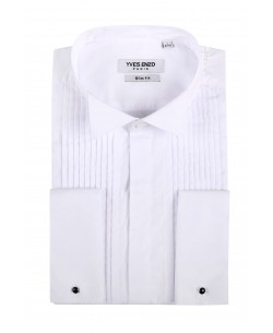 WHT-15-1 White shirt slim fit spread collar