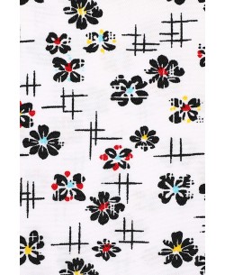 SLIM5037-12 Slim fit white shirt FEERICO prints