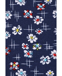 SLIM5037-14 Slim fit navy blue shirt FEERICO prints