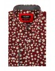 SLIM5037-04 Chemise  bordeaux slim fit motifs DAYDREAM