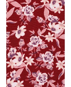 SLIM5037-09 Slim fit red & white shirt UTOPIA prints