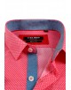 SLIM5359-7 Fucshia printed sleeveless shirt slim fit