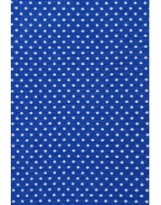 SLIM5359-9 Blue printed sleeveless shirt slim fit